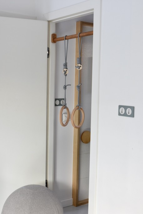 Drewniane kółka gimnastyczne z litego drewna bukowego