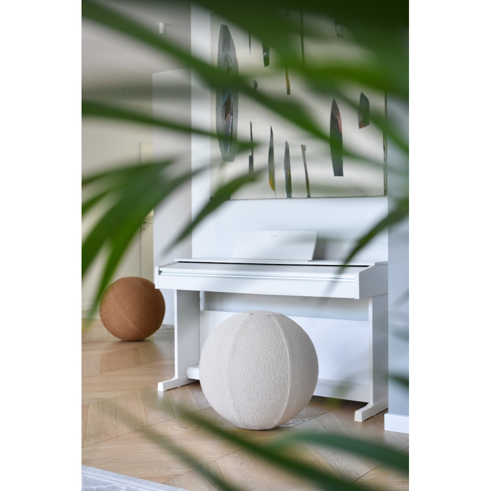 pokrowiec Sfera na piłkę do ćwiczeń gimnastycznych i jogi od Nuki z materiału boulle