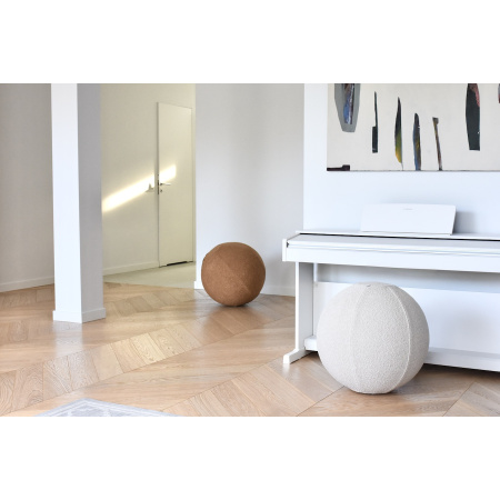 pokrowiec Sfera na piłkę do ćwiczeń gimnastycznych i jogi od Nuki z materiału boulle