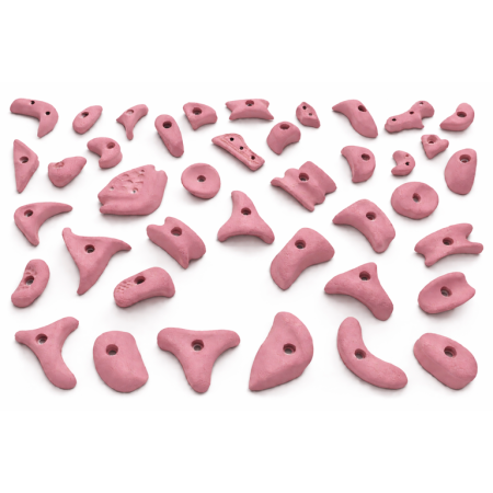 różowe chwyty wspinaczkowe dla dzieci Nuki