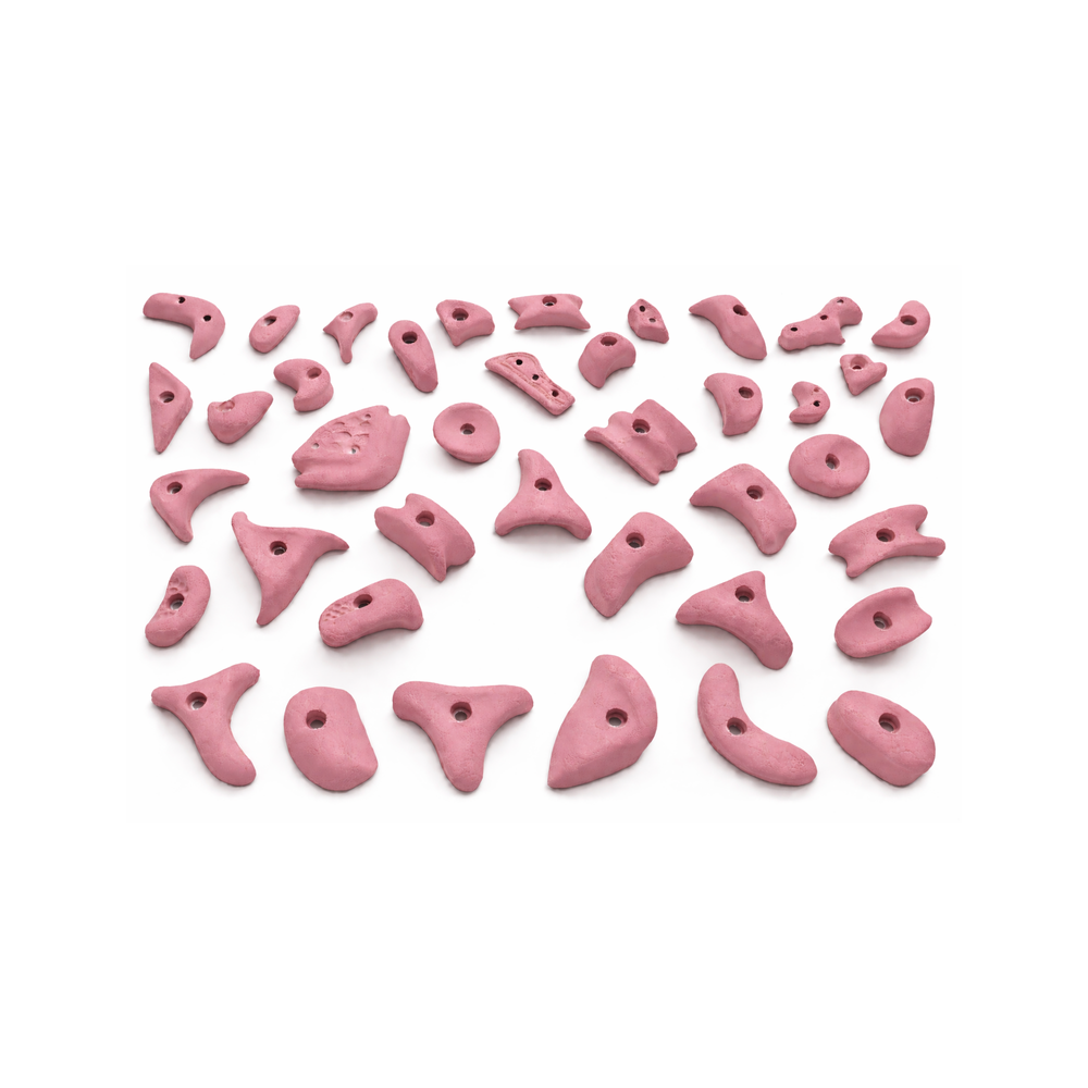 różowe chwyty wspinaczkowe dla dzieci Nuki