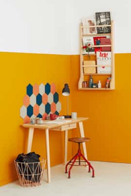 PANEL ŚCIENNY HEXAGON SZARY