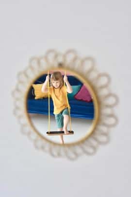 HUŚTAWKA PROSTOKĄT czarna