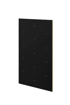 widok kompletnego modułu ścianki wspinaczkowej Nuki w kolorze czarnym