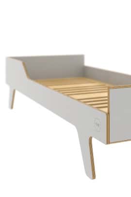 SKANDYNAWSKIE ŁÓŻKO DREAM "LEWE" SZARE