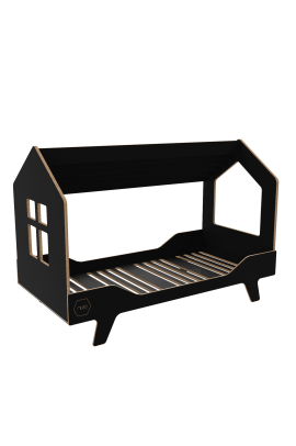 SKANDYNAWSKIE ŁÓŻKO DREAM HOUSE CZARNE