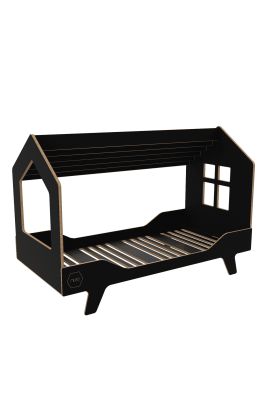 SKANDYNAWSKIE ŁÓŻKO DREAM HOUSE CZARNE