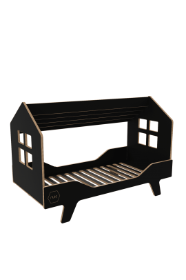 SKANDYNAWSKIE ŁÓŻKO DREAM HOUSE CZARNE