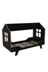 SKANDYNAWSKIE ŁÓŻKO DREAM HOUSE CZARNE