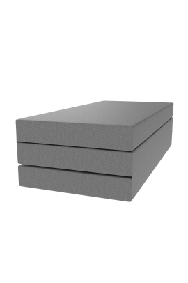 SKŁADANY MATERAC SFERA L GRAFITOWY