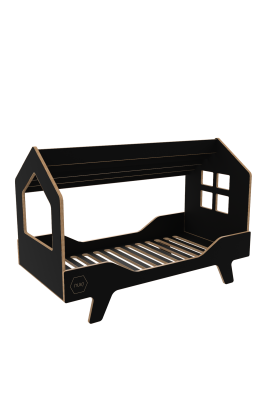 SKANDYNAWSKIE ŁÓŻKO DREAM HOUSE CZARNE