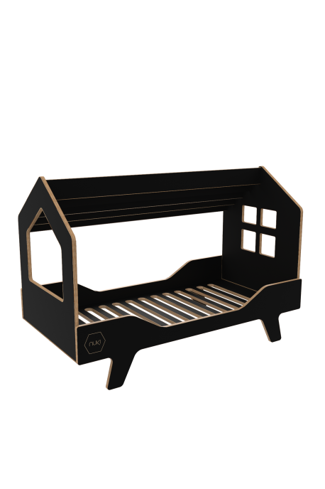 SKANDYNAWSKIE ŁÓŻKO DREAM HOUSE CZARNE