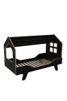 SKANDYNAWSKIE ŁÓŻKO DREAM HOUSE CZARNE