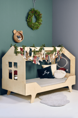 SKANDYNAWSKIE ŁÓŻKO DOMEK