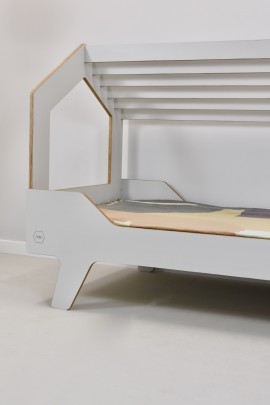 SKANDYNAWSKIE ŁÓŻKO DREAM HOUSE SZARE