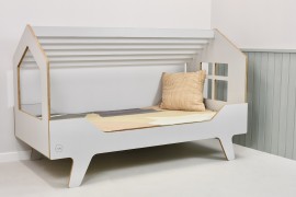 SKANDYNAWSKIE ŁÓŻKO DREAM HOUSE SZARE