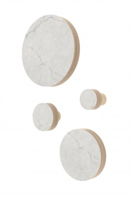 ZESTAW WIESZAKÓW ścienny/uchwyt KOŁO CZARNY