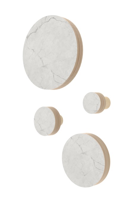 ZESTAW WIESZAKÓW ścienny/uchwyt KOŁO CZARNY