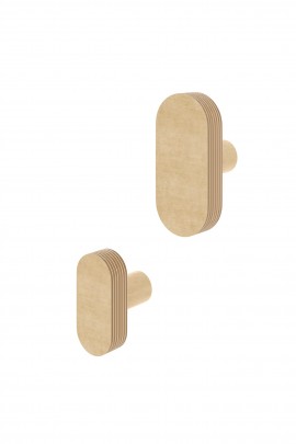 ZESTAW WIESZAKÓW ścienny/uchwyt OWAL BIAŁY