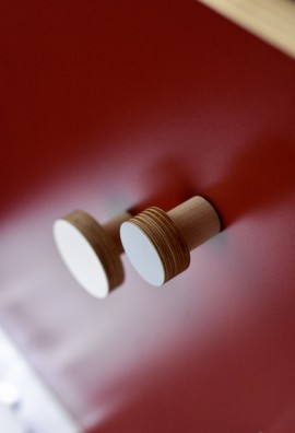 ZESTAW WIESZAKÓW ściennych/uchwytów KOŁO BIAŁY