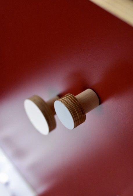 ZESTAW WIESZAKÓW ściennych/uchwytów KOŁO BIAŁY