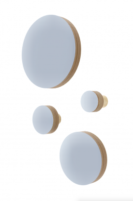 ZESTAW WIESZAKÓW ściennych/uchwytów KOŁO BIAŁY