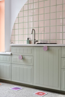 ZESTAW WIESZAKÓW ścienny/uchwyt KOŁO LAWENDA