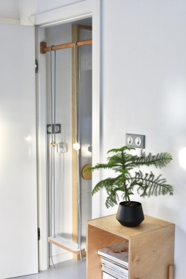 HUŚTAWKA PROSTOKĄT biała