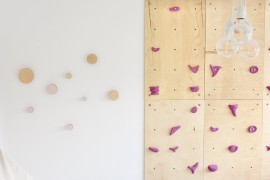 WIESZAK ścienny/uchwyt KOŁO PUDROWY RÓŻOWY