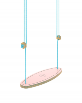 HUŚTAWKA XL różowa