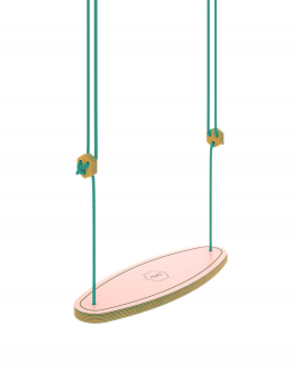 HUŚTAWKA XL różowa