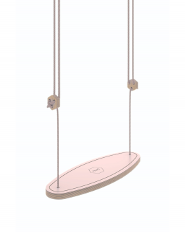 HUŚTAWKA XL różowa