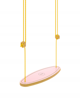 HUŚTAWKA XL różowa