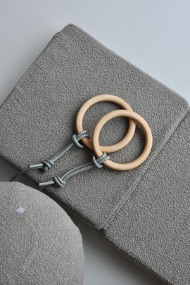 Drewniane kółka gimnastyczne z litego drewna bukowego